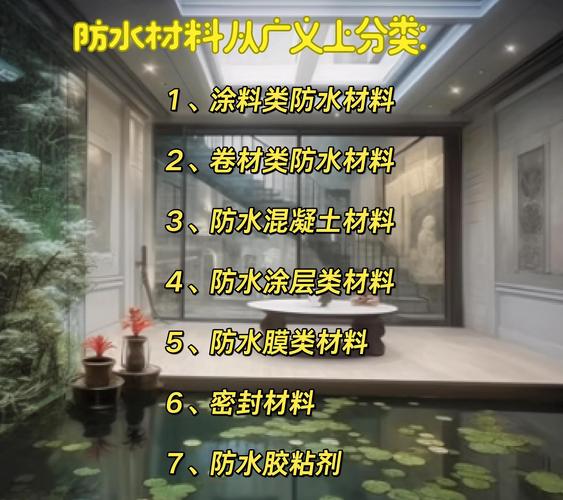 防水材料分類(lèi)及用途